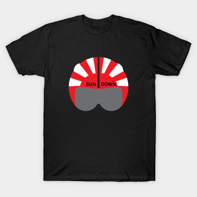 Sundown helmet T-Shirt by Function9